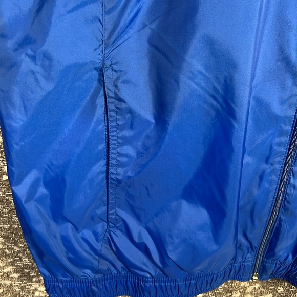 Vintage Wilson Tennis Golf Rain Windbreaker Coat Blue‎ Black Zip Up - Picture 7 of 9